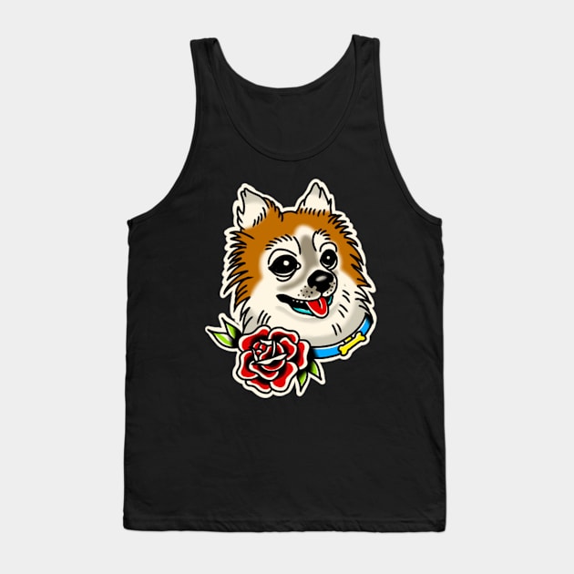 love dog pet friendly tattoo Tank Top by rafaelwolf